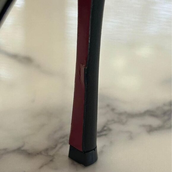 CHRISTIAN LOUBOUTIN Nappa Shiny Toot Couverte 100 Pumps size 40 in Black - Picture 9 of 9